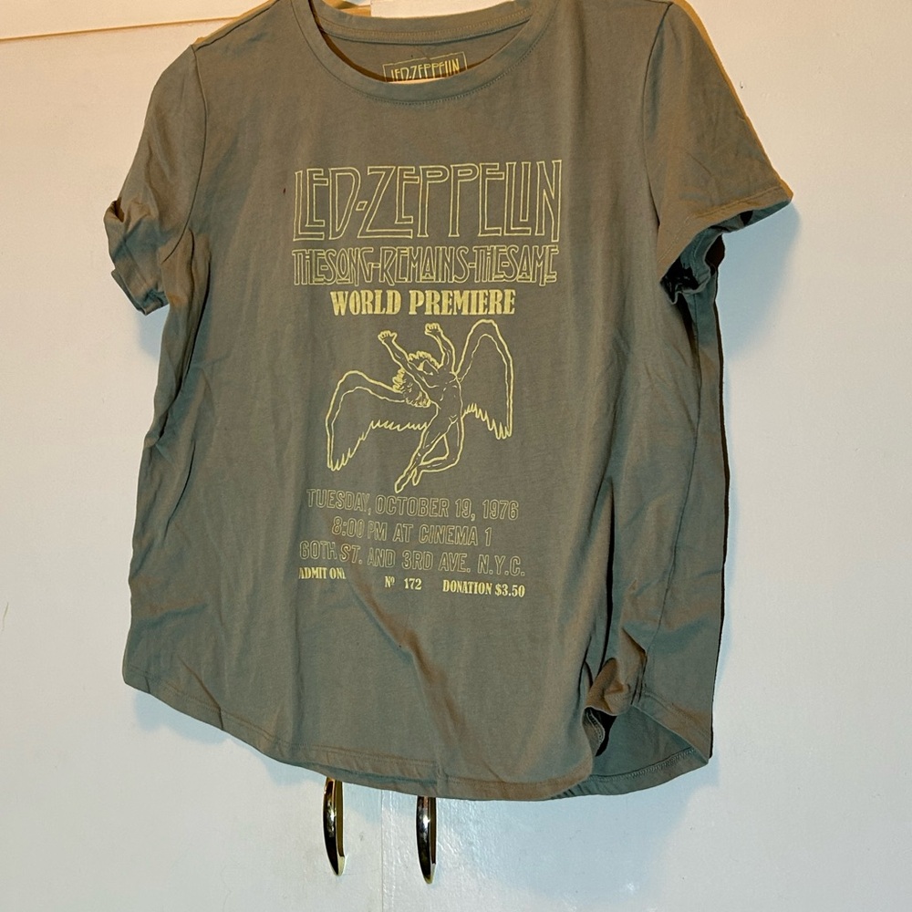 Led Zeppelin Graphic Tee - Olive Green